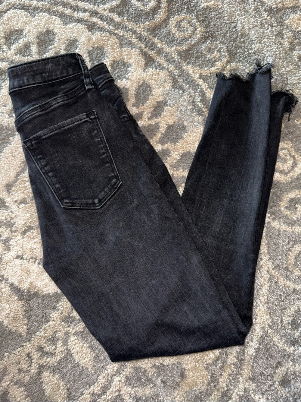 Abercrombie & Fitch Curve Love Super Skinny Ankle Jeans 26 2R Black High Rise